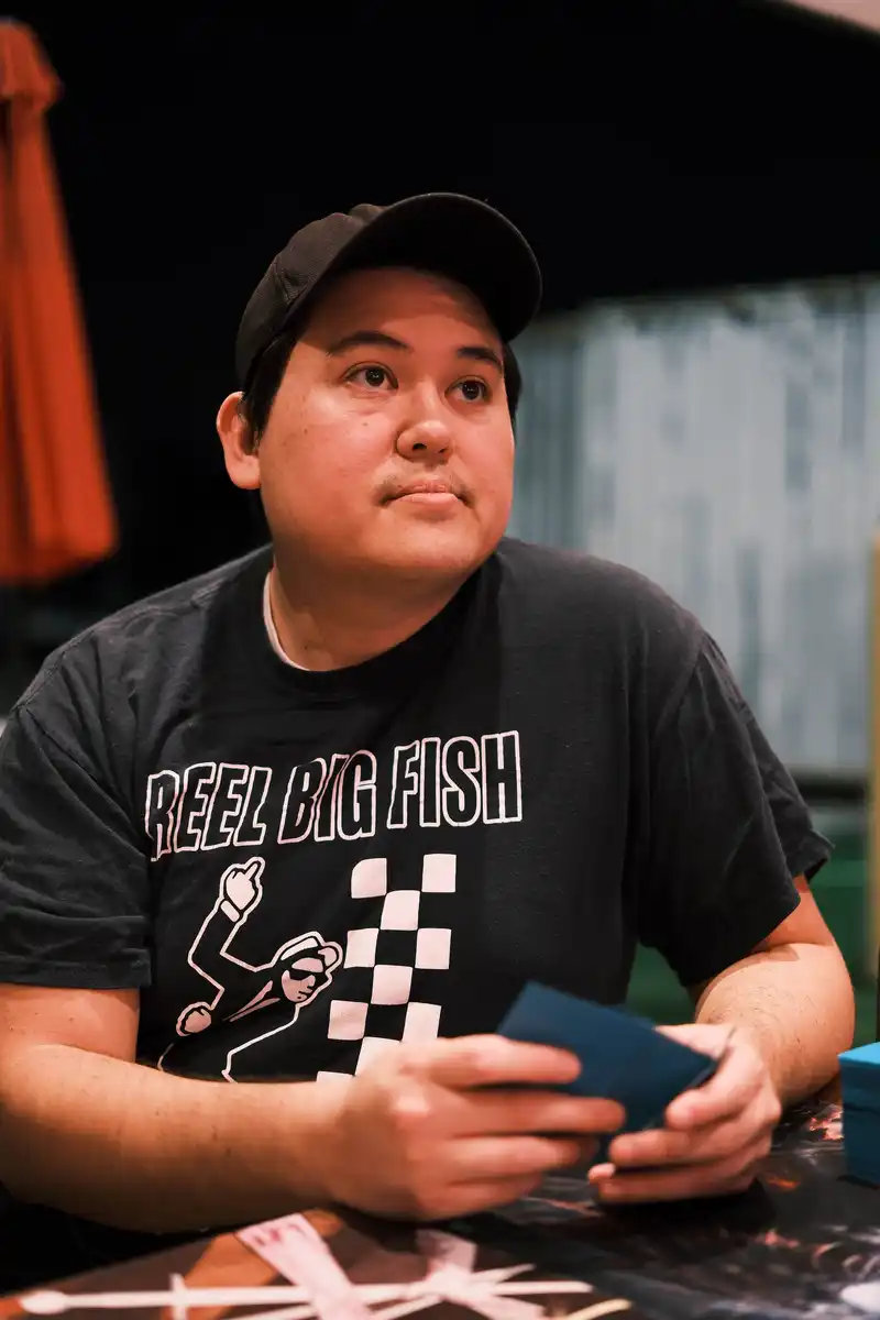 Magic players in action